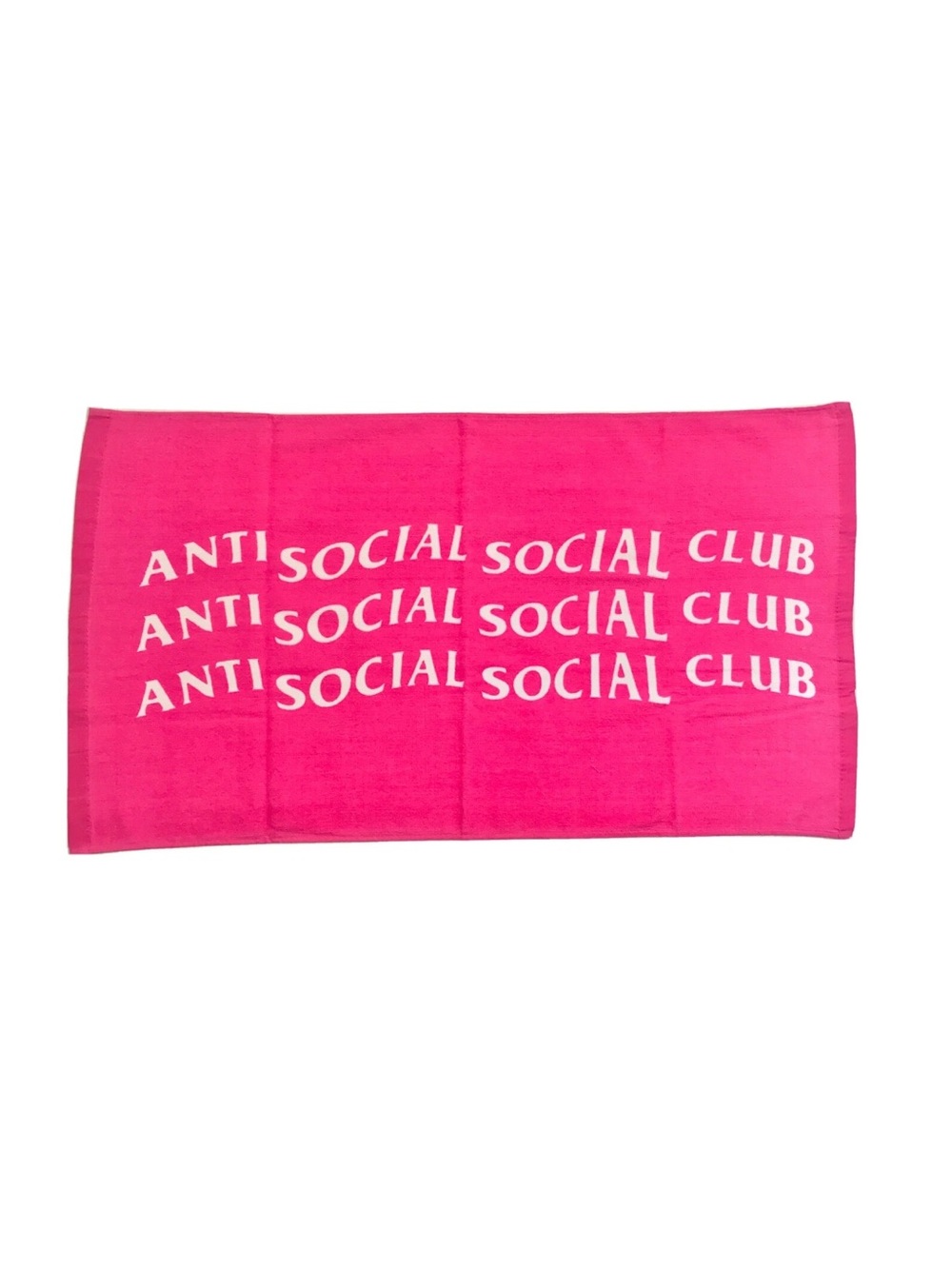 S17 Anti Social Social Club 100% cotton pink hand Towel - NWOT authentic